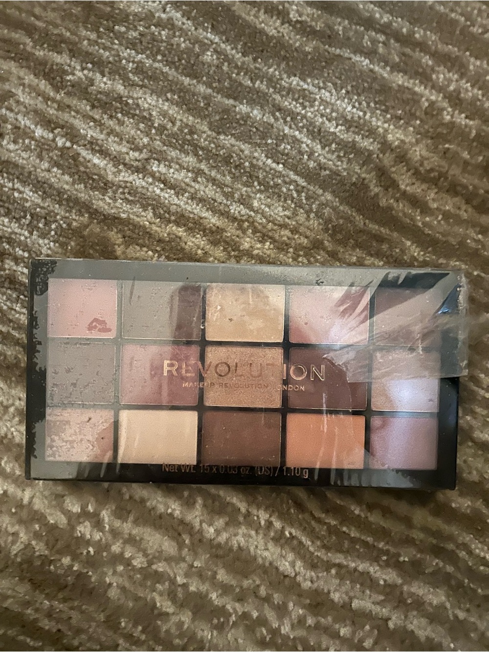 Revolution Neutral Eyeshadow Palette — Pink, Brown & Champagne Tones